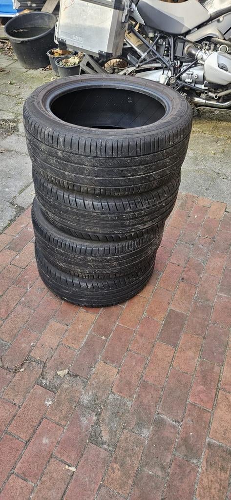 Set auto zomerbanden 17 inch 215/50R, Ophalen, Gebruikt, 17 inch, Band(en)