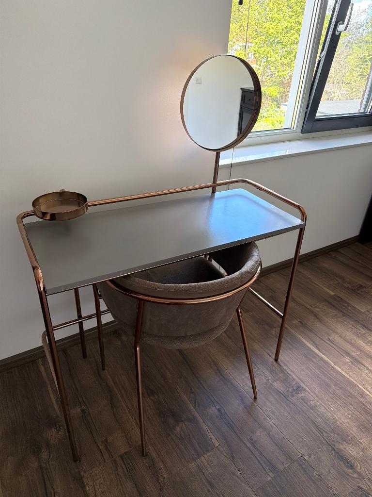 Make up tafel met stoel, Ophalen, Gebruikt, Metaal of Aluminium, 50 tot 100 cm