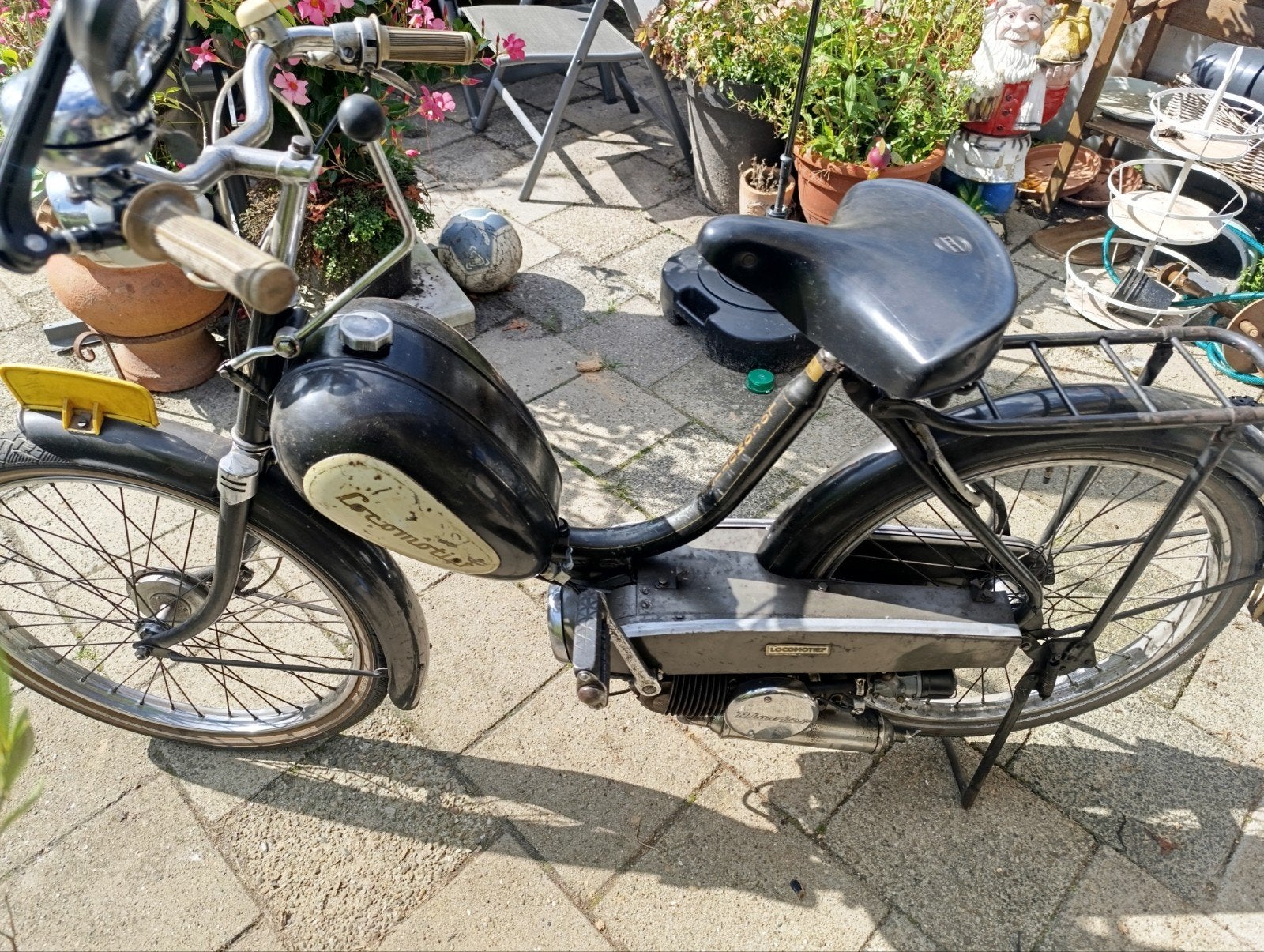 Mooie Locomotief damesbrommer uit 1967 met kenteken, Fietsen en Brommers, Brommers | Oldtimers, Ophalen, Overige merken