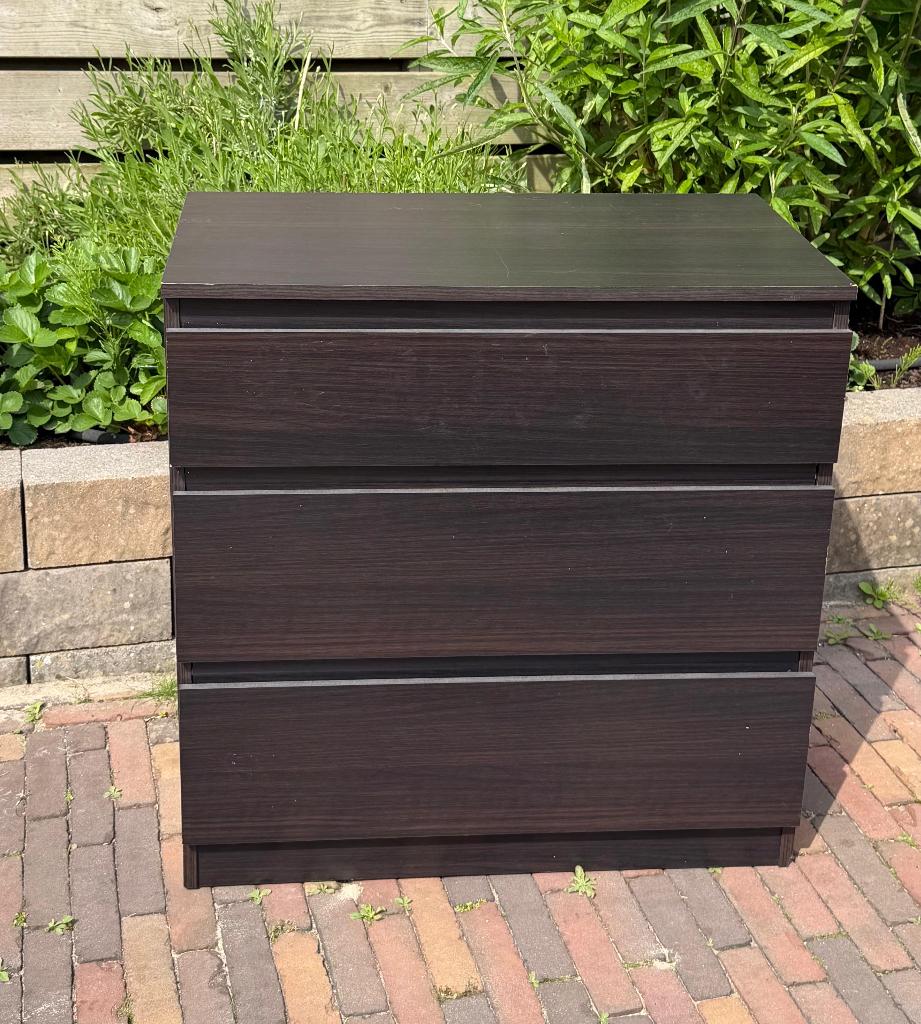 Ladekast met 3 lades, Huis en Inrichting, Ophalen, Gebruikt, 50 tot 100 cm, 3 of 4 laden