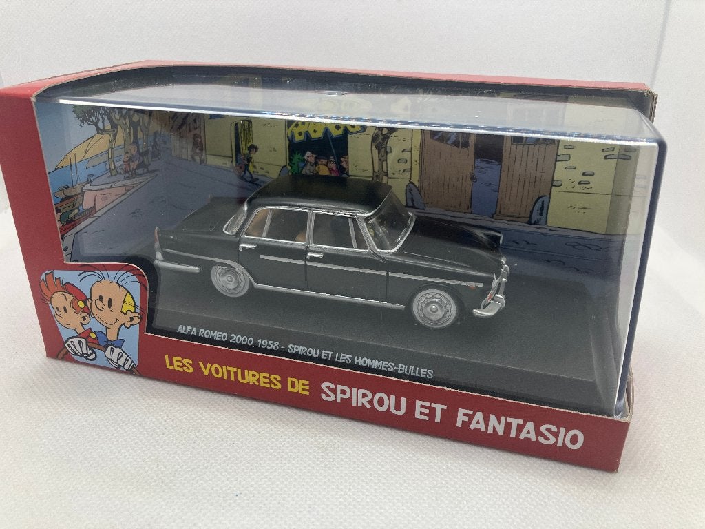 96964: Robbedoes en Kwabbernoot - Alfa Romeo 2000 - 1958, Hobby en Vrije tijd, Modelauto's | 1:43, Auto, Nieuw, Ophalen of Verzenden