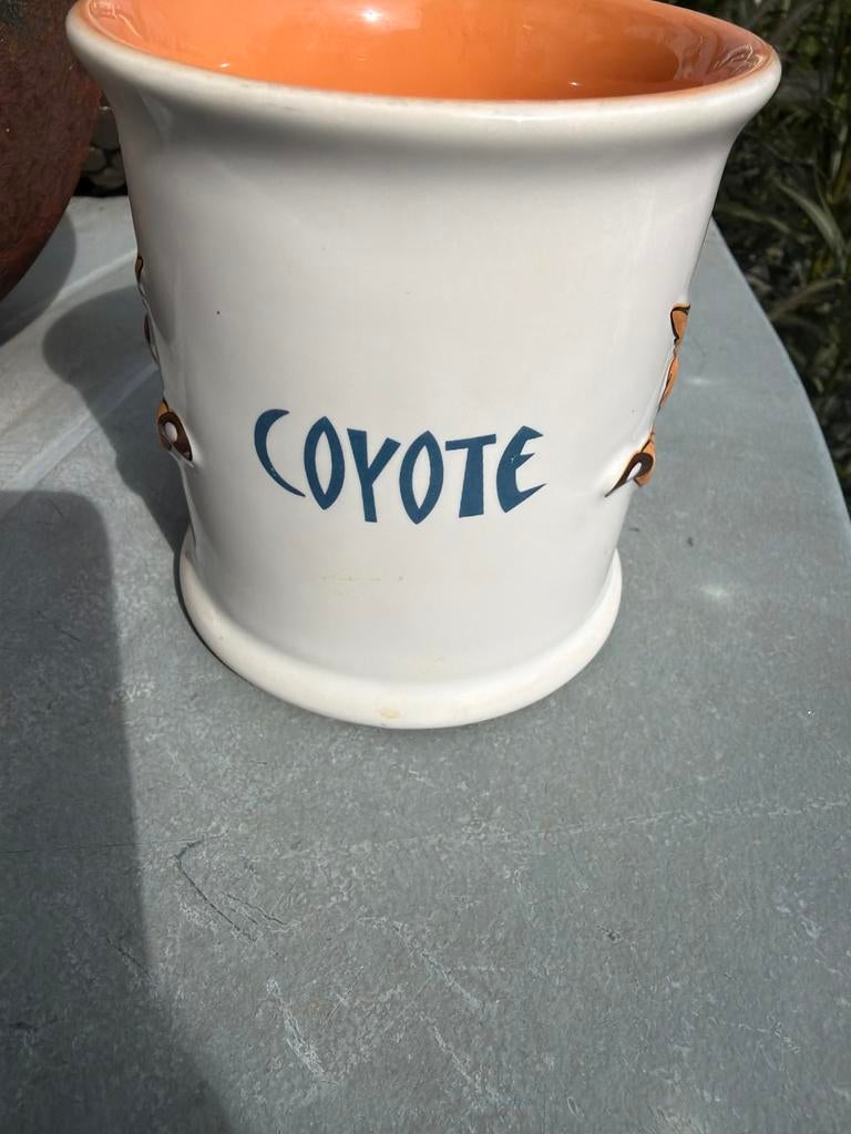 Coyote koffiebeker origineel uit Warner Bros, Gebruikt, Keramiek, Ophalen of Verzenden, Overige stijlen