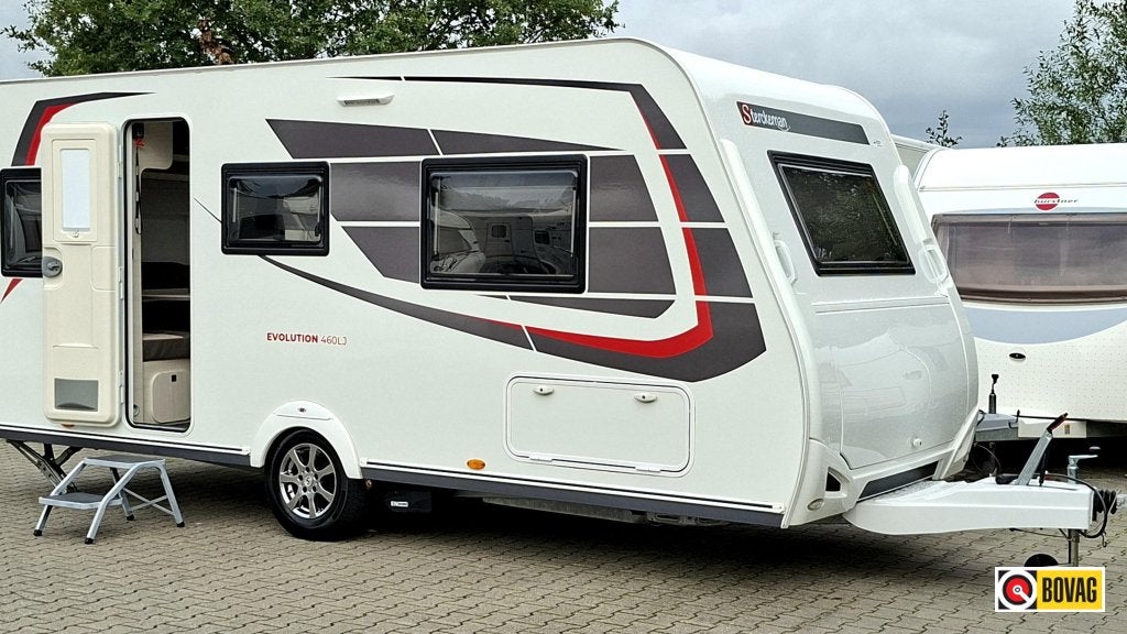 Sterckeman Evolution 460 LJ, Caravans en Kamperen, Sterckeman, Rondzit, 2 aparte bedden, Schokbreker