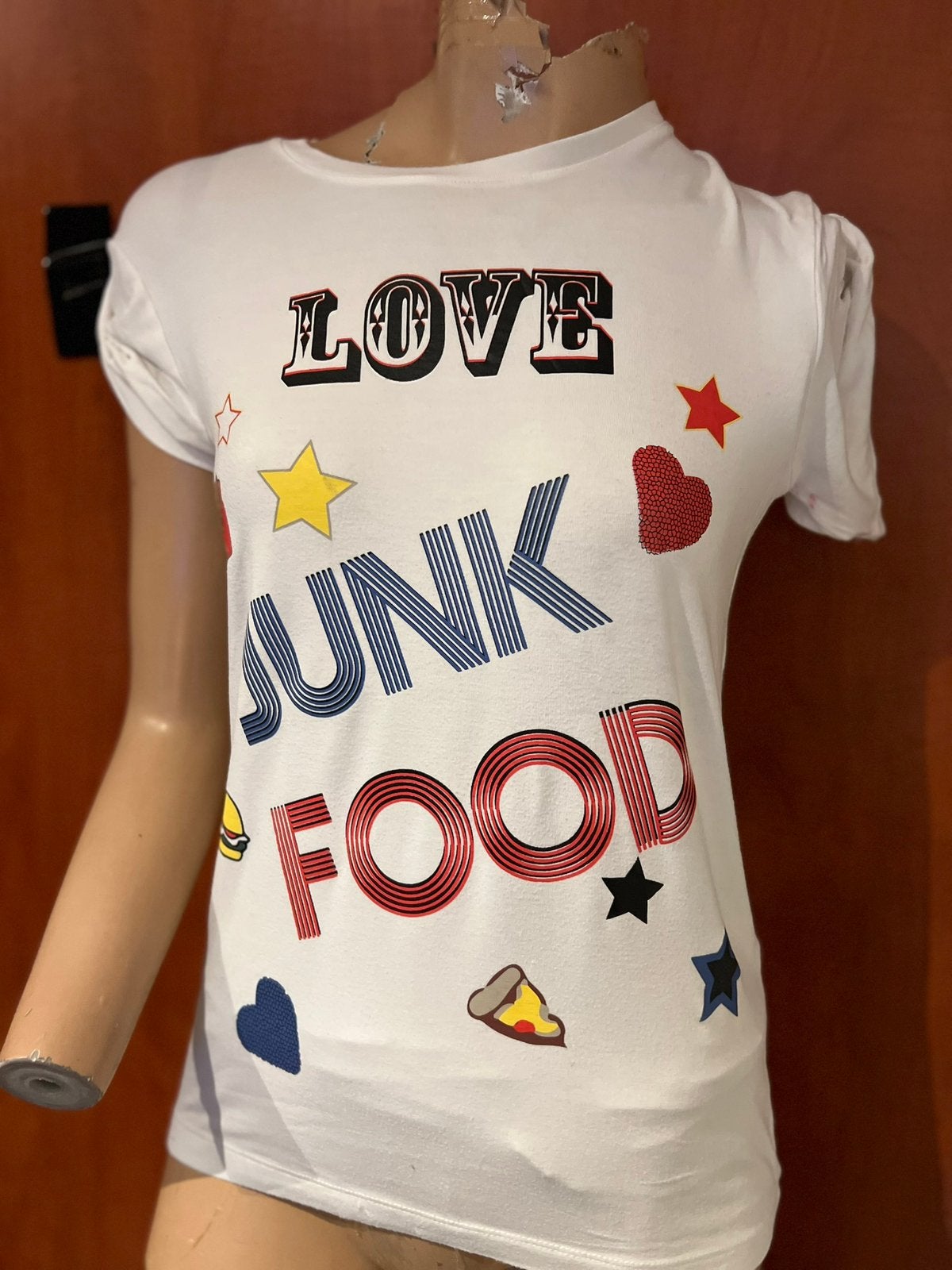 NIKKIE shirt maat 34 origineel ZGAN, Wit, T, T, Ophalen of Verzenden