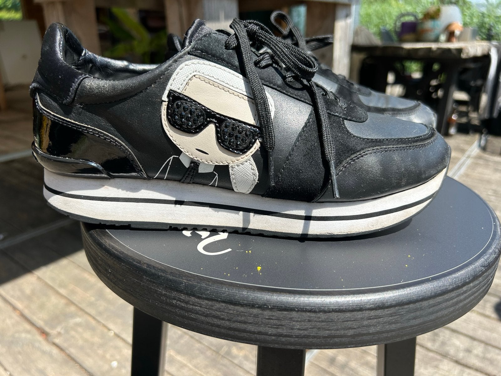 Karl Lagerfeld Sneakers Zwart Maat 39, Kleding | Dames, Schoenen, Zwart, Ophalen of Verzenden, Sneakers of Gympen, Gedragen