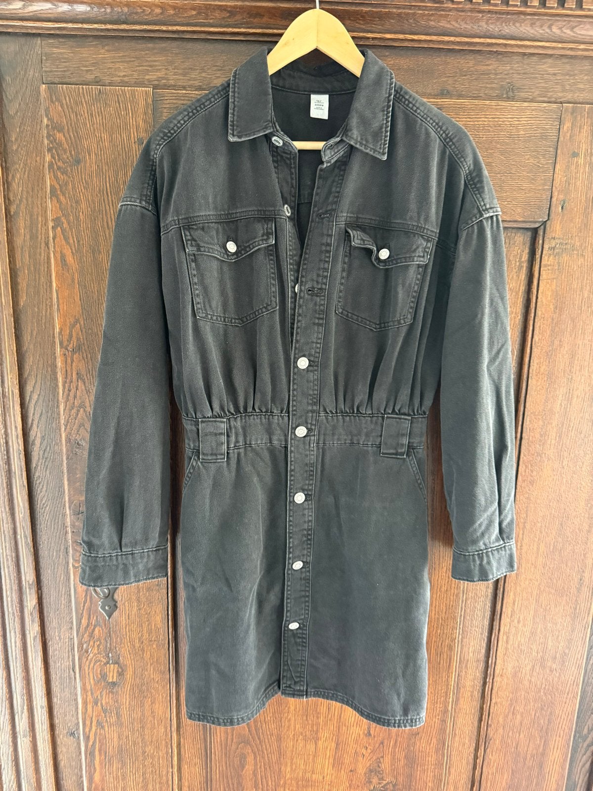 Zwart denim jurkje van &DENIM (H&M), Zwart, Ophalen of Verzenden, Zo goed als nieuw, Maat 34 (XS) of kleiner