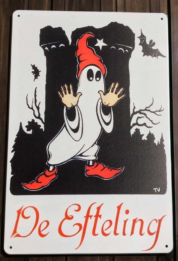 EFTELING het Spookslot Metalen Reclamebord Wandbord, Verzenden, Nieuw, Beeldje of Poppetje
