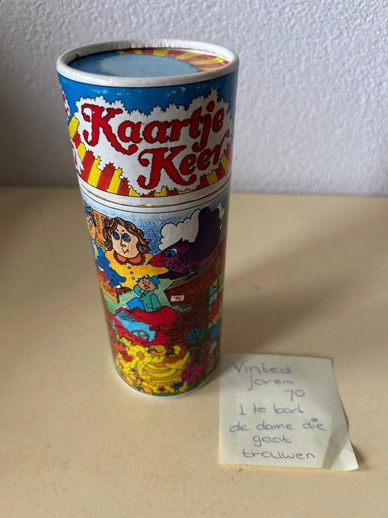 Vintage Kaartje Keer Memory Nationale-Nederlanden, Hobby en Vrije tijd, Een of twee spelers, Ophalen of Verzenden, Gebruikt, Nationale Nederlanden