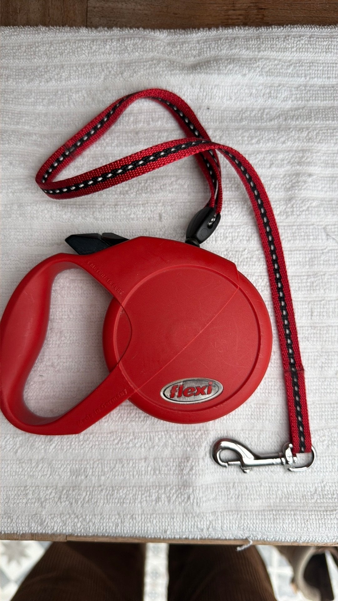 Kleine flexi riem 5m, Ophalen of Verzenden, Zo goed als nieuw