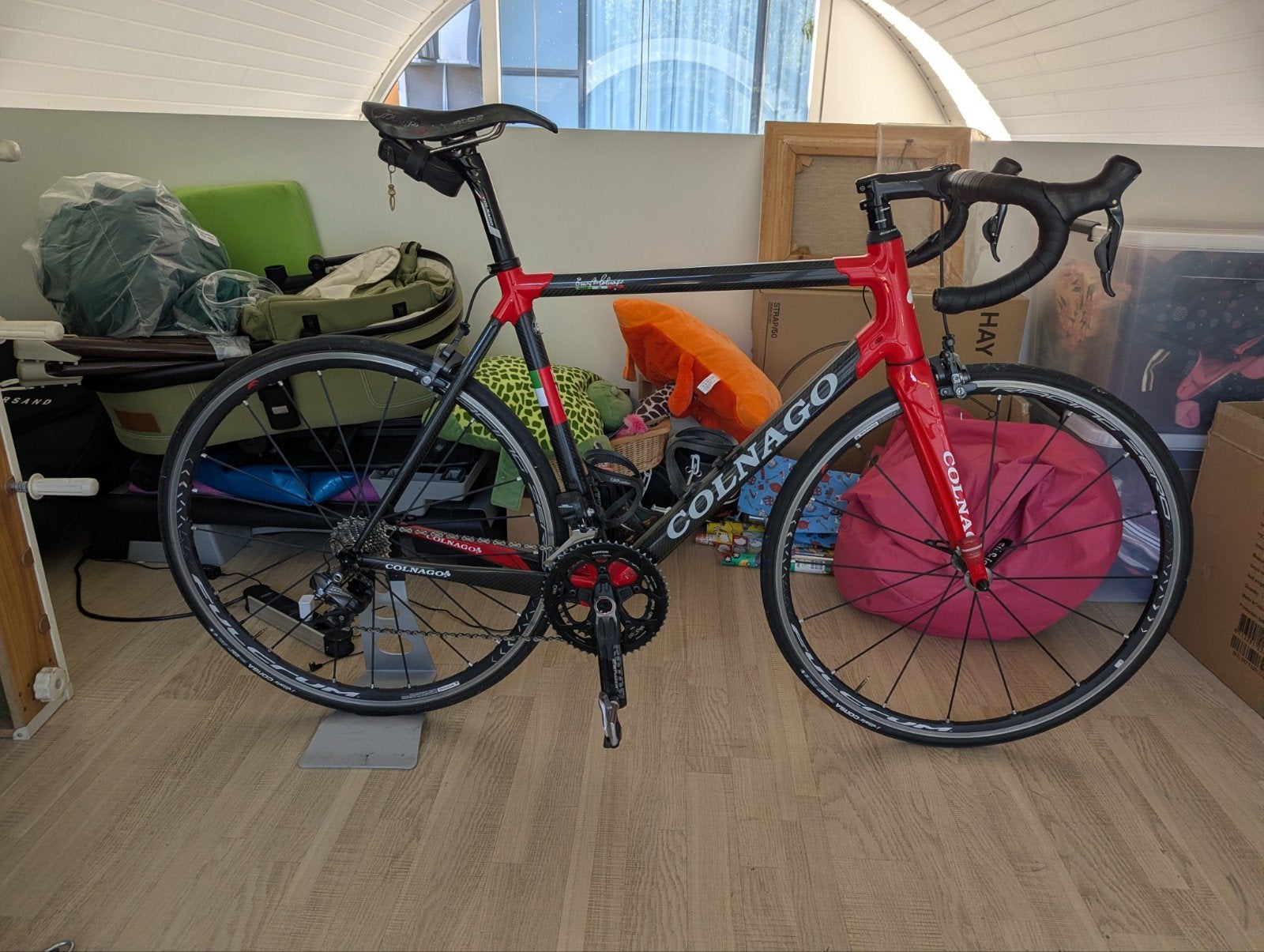 Colnago C60 Ultegra Di2 racefiets met Rotor vermogensmeter, 28 inch, Gebruikt, Carbon, 57 tot 61 cm