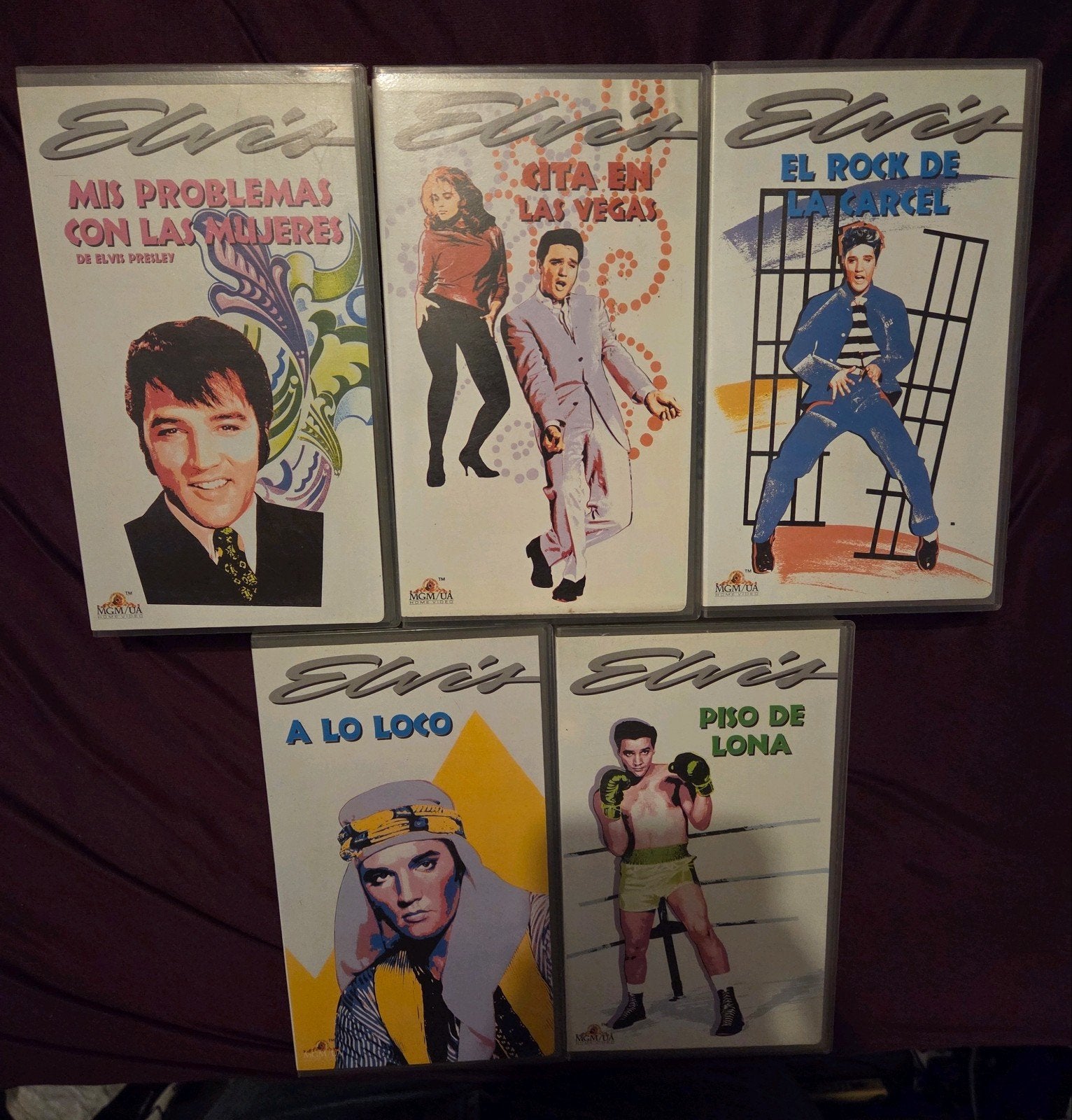 Elvis Presley VHS serie spaans orgineel en ZGAN Rock & Roll, Boxset, Alle leeftijden, Spaans, Muziek en Concerten