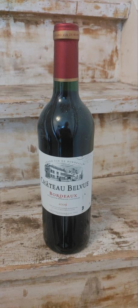 Château Belvue Bordeaux 2009 Rode Wijn, Gebruikt, Frankrijk, Ophalen of Verzenden, Rode wijn
