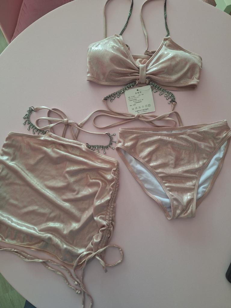 3 delig bikiniset, Ophalen of Verzenden, Nieuw, Roze, Bikini