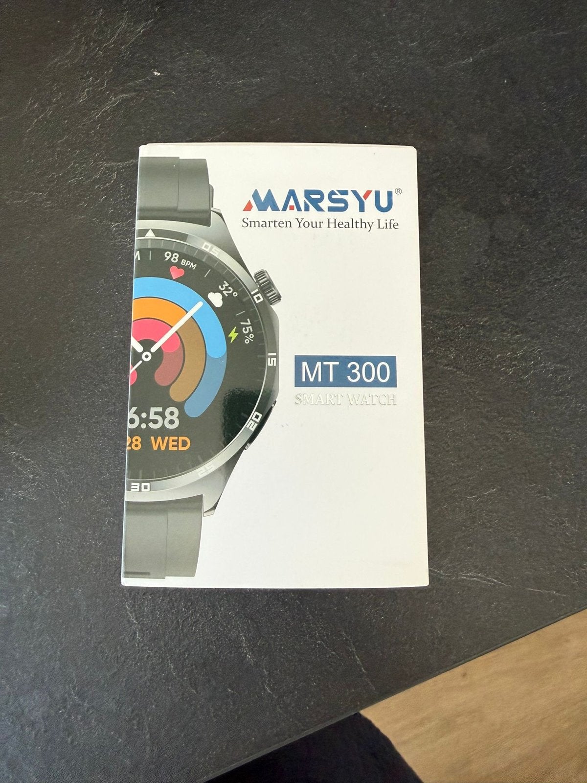 Marsyu MT300 Smartwatch - Nieuw in doos, Zwart, Nieuw, Ophalen of Verzenden, Waterdicht