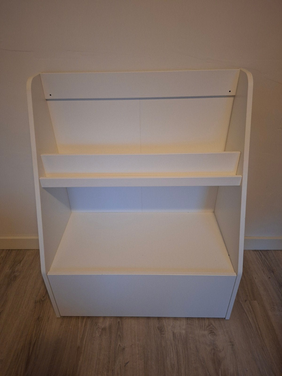 Witte kinderboekenkast met lade, Ophalen, Met plank(en), 50 tot 100 cm, Zo goed als nieuw
