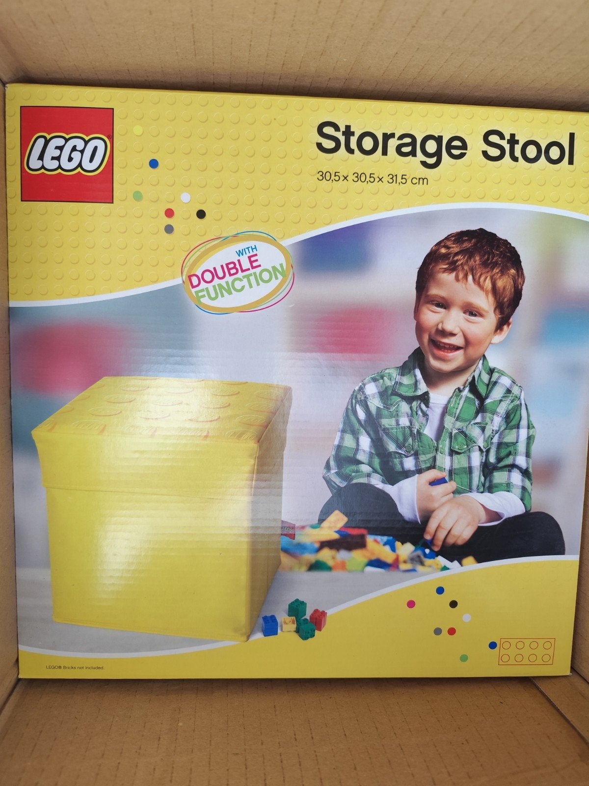 LEGO Opbergkruk met dubbele functie - Geel, Ophalen of Verzenden, Nieuw, Overige merken