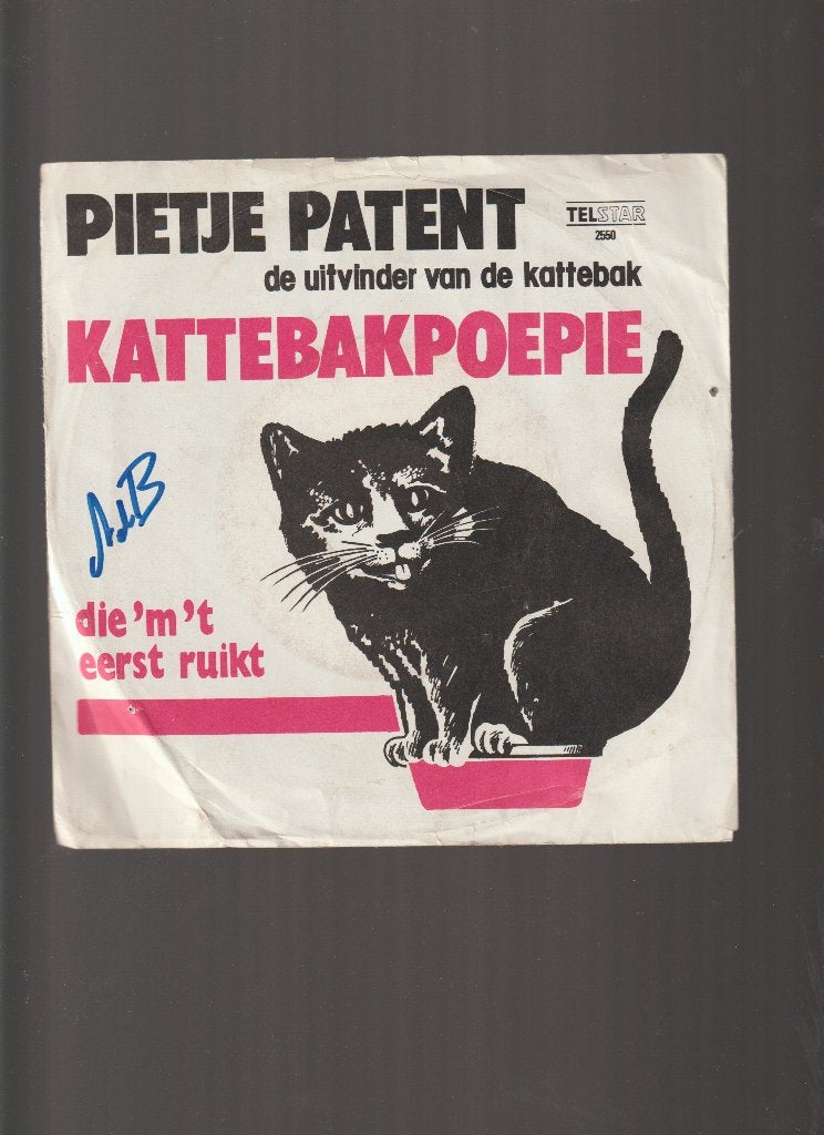 PIETJE  PATENT  --  KATTEBAKPOEPIE, Cd's en Dvd's, 7 inch, Zo goed als nieuw, Nederlandstalig, Fotohoes