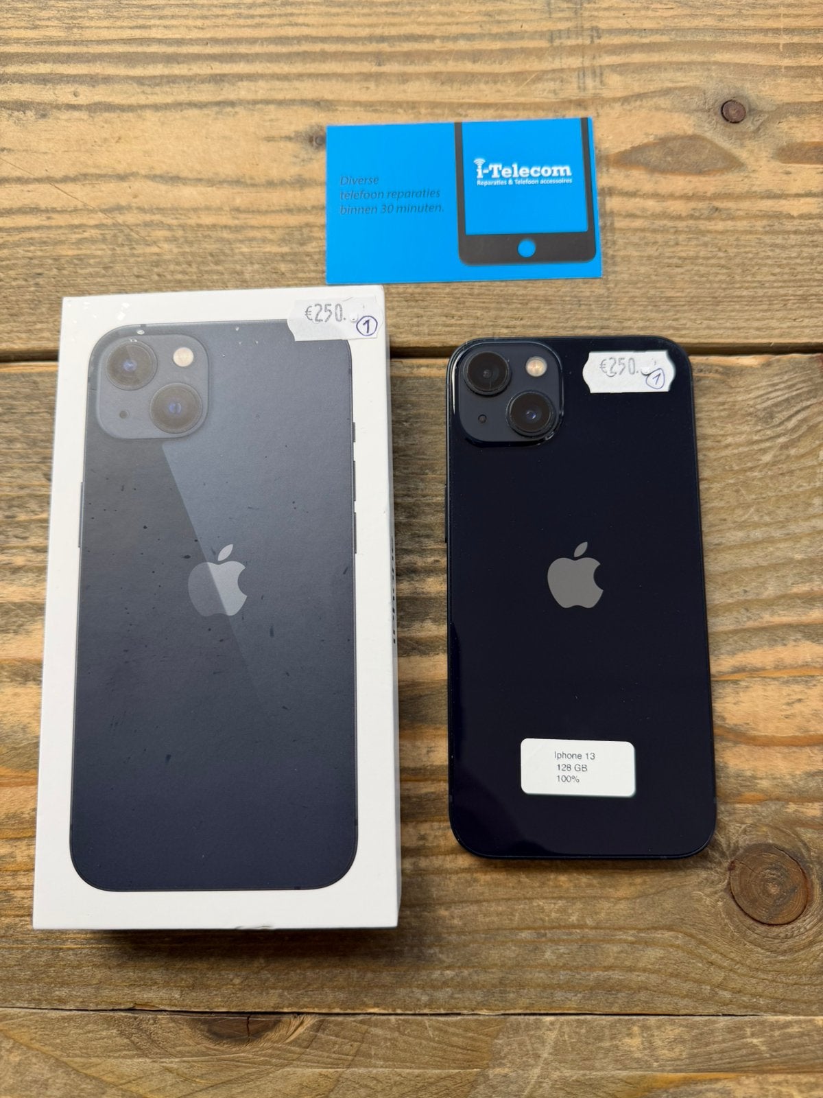 Iphone 13 midnight 128 GB + garantie 100%, Ophalen of Verzenden, Overige typen
