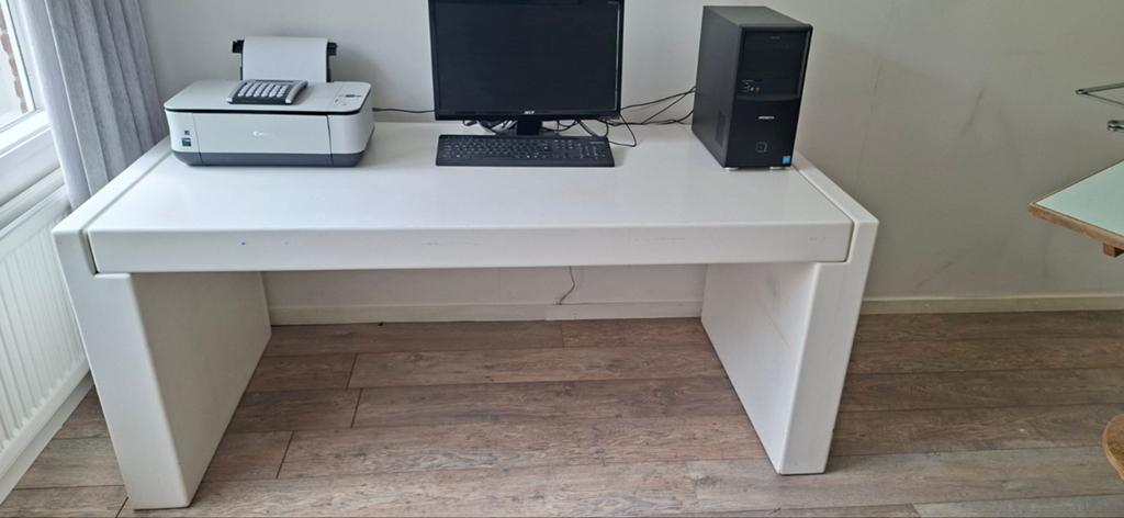 Wit retro bureau, Ophalen, Gebruikt