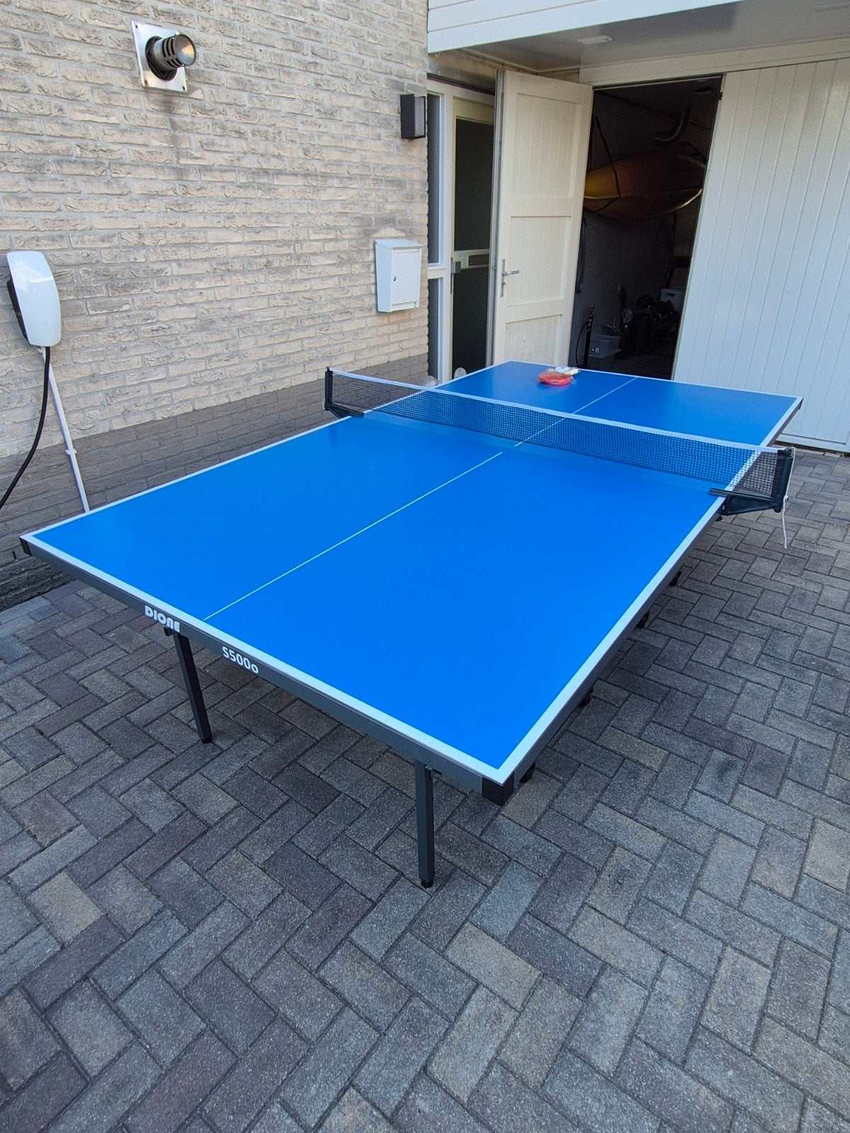 DIONE Outdoor tafeltennistafel S500o, Ophalen, Gebruikt, Tafel Outdoor, Verrijdbaar