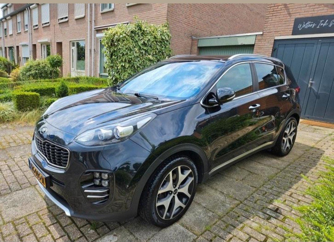 Kia Sportage 1.6 T-gdi 2WD 2016 Zwart, Auto's, Kia, Voorwielaandrijving, 4 cilinders, 75 €/maand, Handgeschakeld