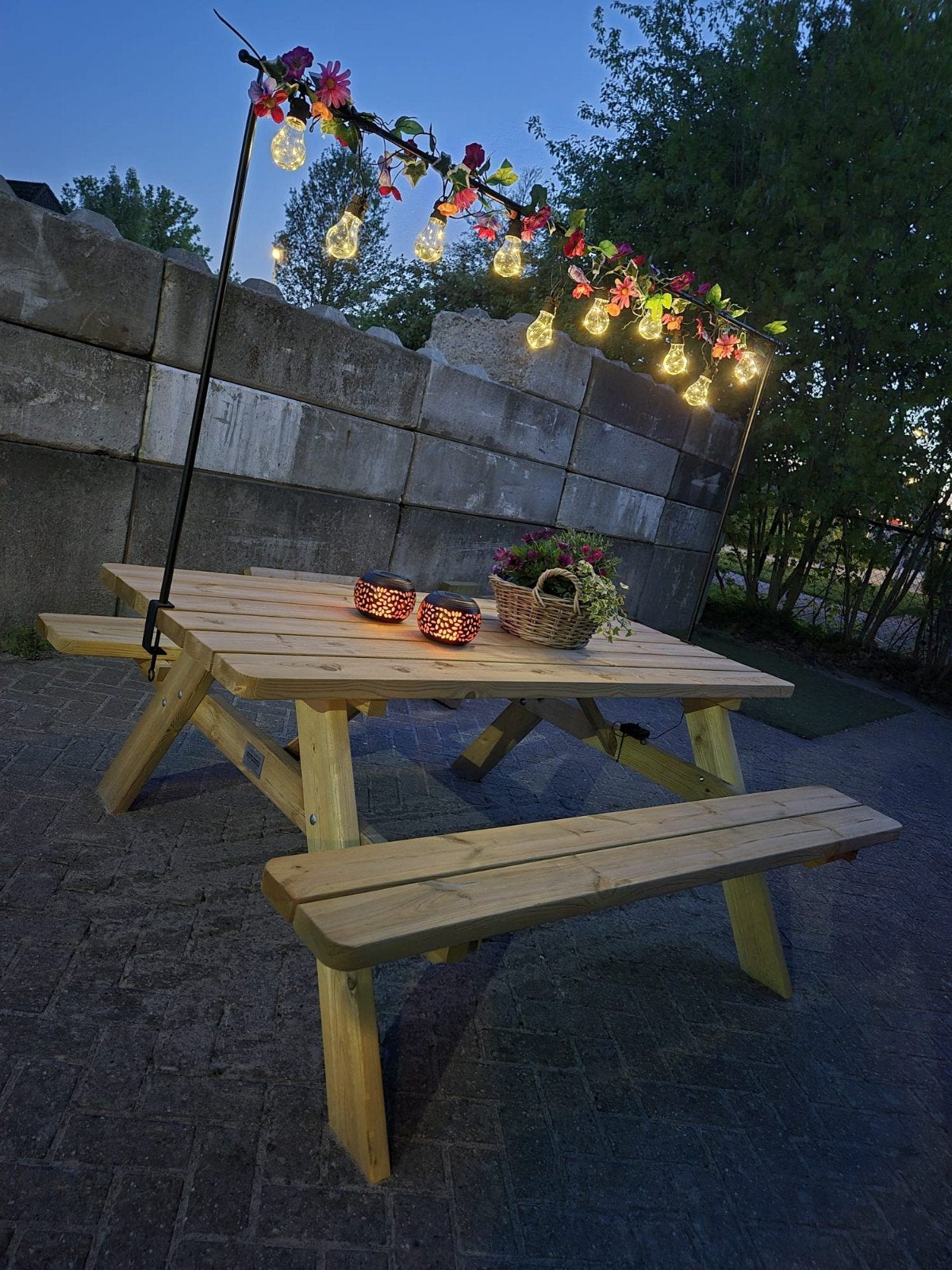 nieuwe picknick banken de LUXE, Ophalen, Nieuw, Rechthoekig, Hout