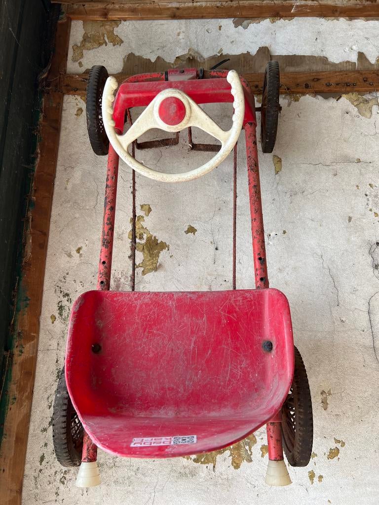 Vintage Baby Kart skelter - Rood, voor restauratie, Ophalen, Gebruikt