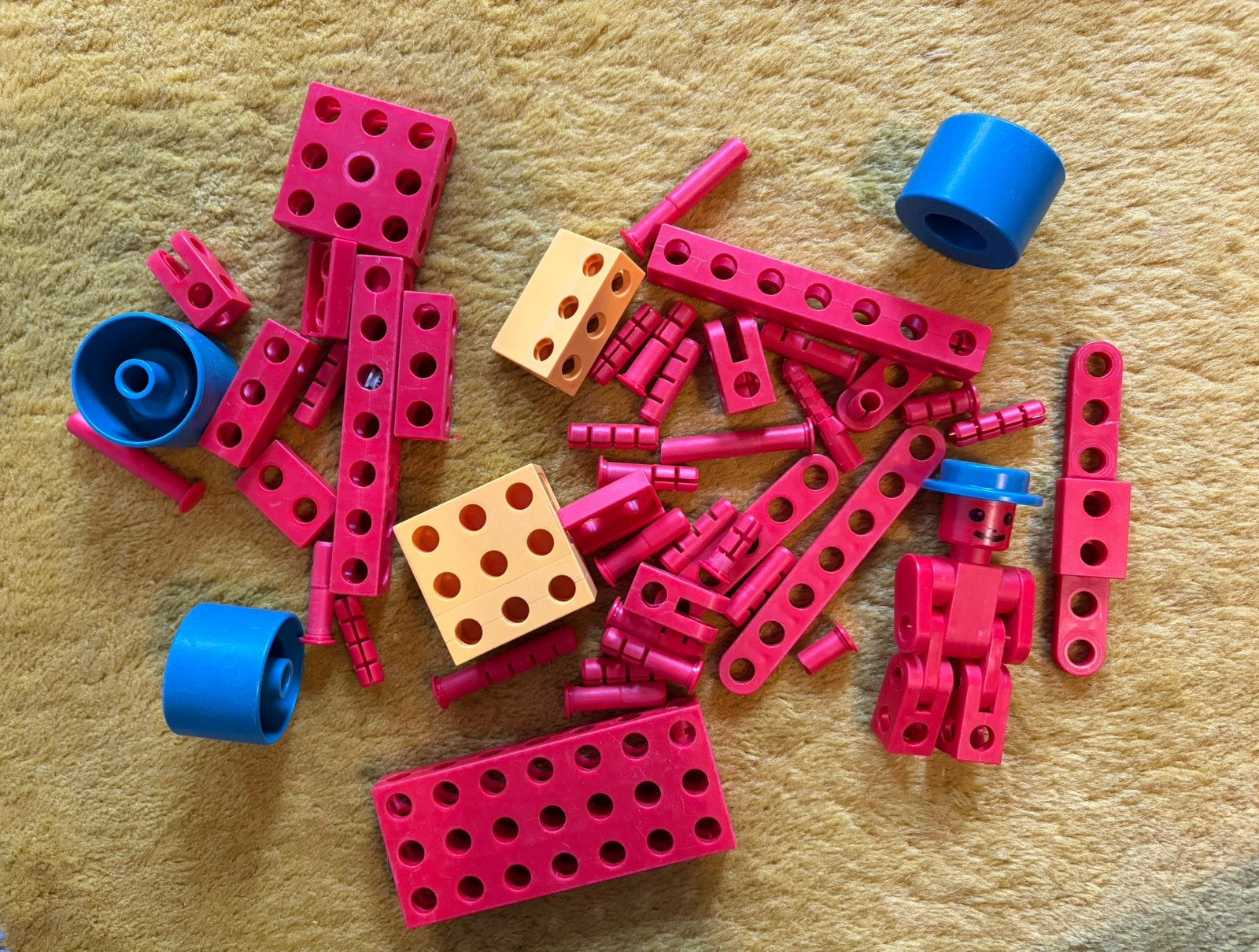 Vintage plastic constructie blokken, Ophalen of Verzenden, Gebruikt, Bouwen