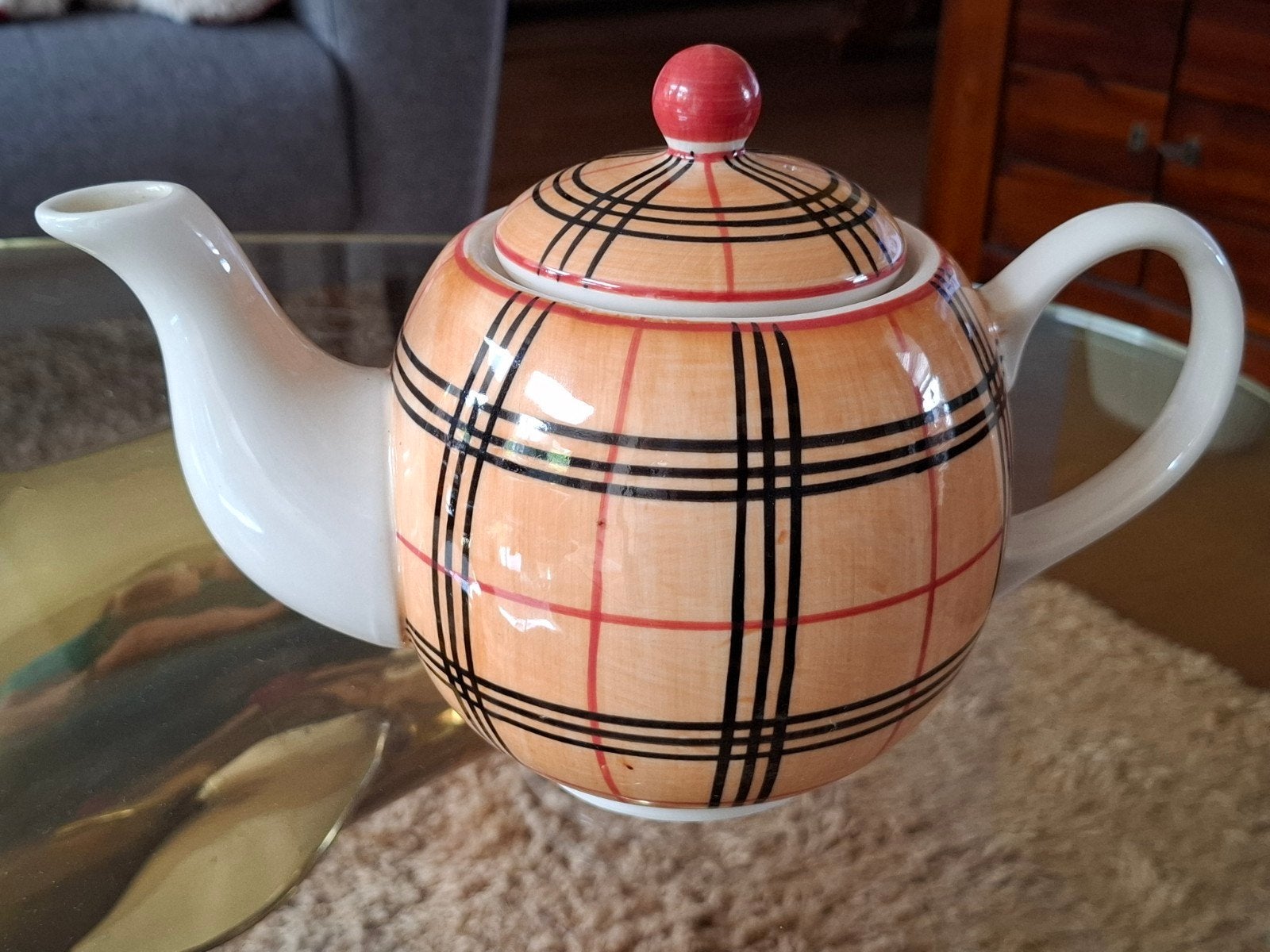 Vintage Burberry Theepot Vic's, Ophalen of Verzenden