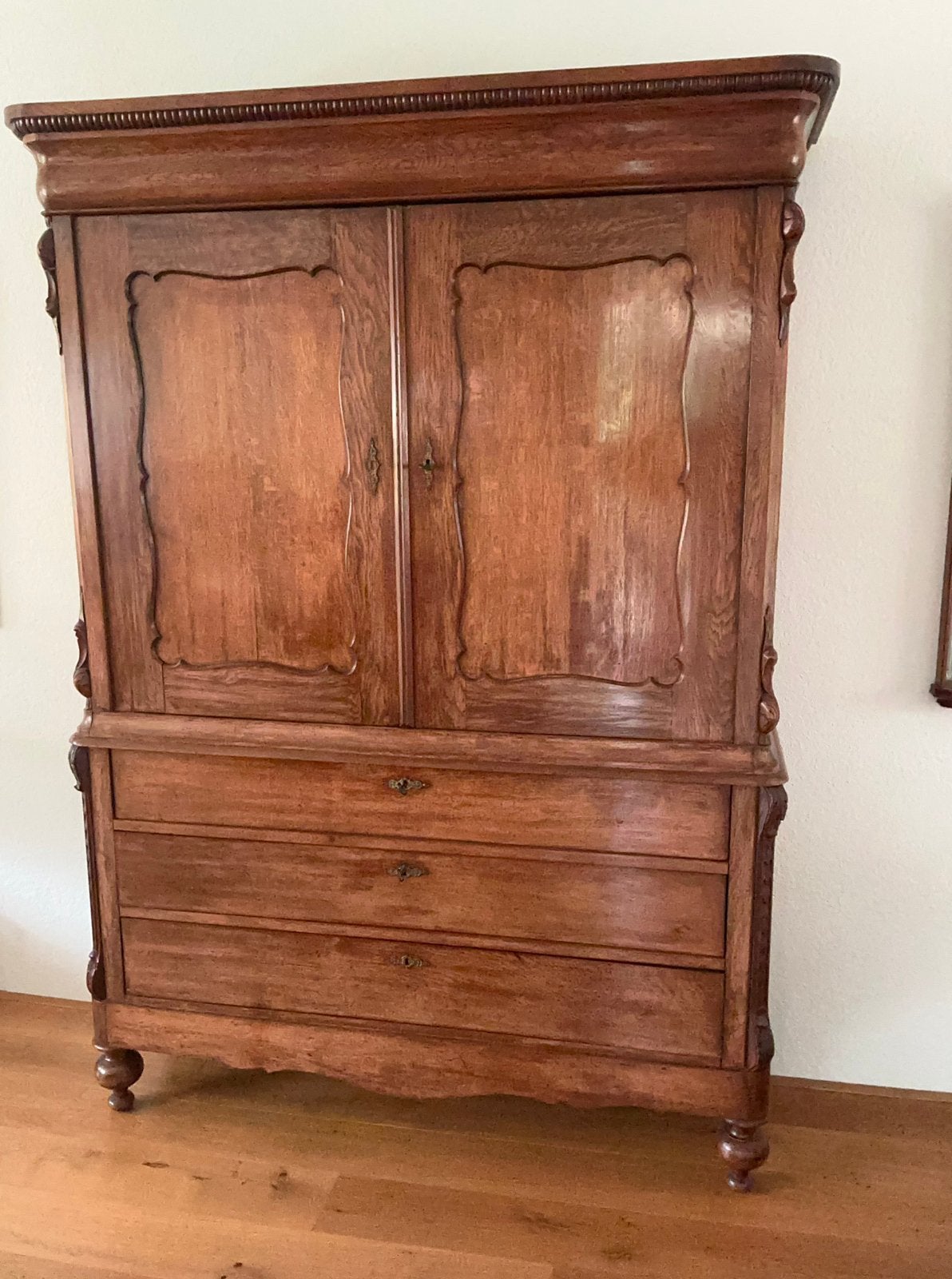 Koekanger Kabinet Mahoniehout - 210x140x40 cm, Antiek en Kunst, Ophalen