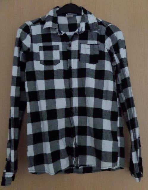 NIEUW: Geruit katoenen overhemd van de Hema maat 158/164, Ophalen of Verzenden, Nieuw, Jongen, Overhemd of Blouse