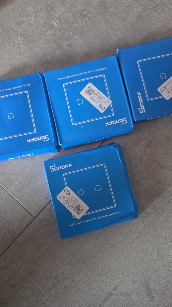 Sonoff 433mhz Wireless stick on smart wall switch, Ophalen of Verzenden, Nieuw, Overige merken, Schakelaar