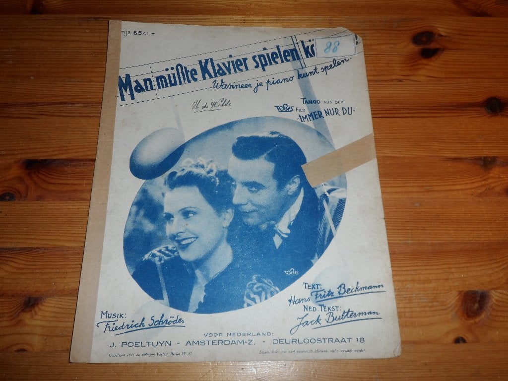 Immer nur du - Man musste klavier spielen konnen - schroder, Zang, Gebruikt, Ophalen of Verzenden, Artiest of Componist