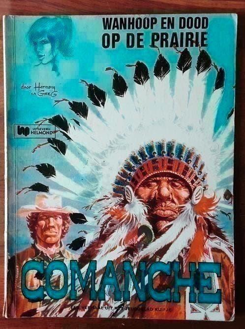 Comanche Wanhoop en dood op de prairie - Hermann & Greg 1973, Boeken, Stripboeken, Eén stripboek, Ophalen of Verzenden, Gelezen
