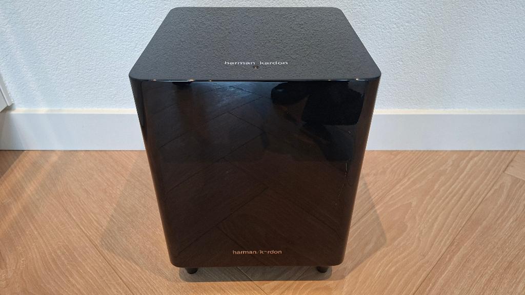 Harman Kardon HKTS 210SUB/230 subwoofer hoogglans zwart, Overige merken, Subwoofer, Ophalen of Verzenden, Zo goed als nieuw