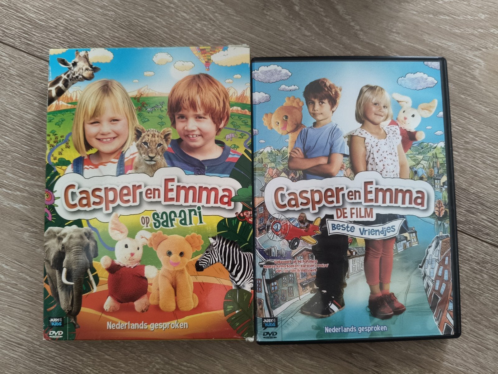 Casper en Emma DVD's: Op Safari & Beste Vriendjes, Cd's en Dvd's, Gebruikt, Alle leeftijden, Familie, Film