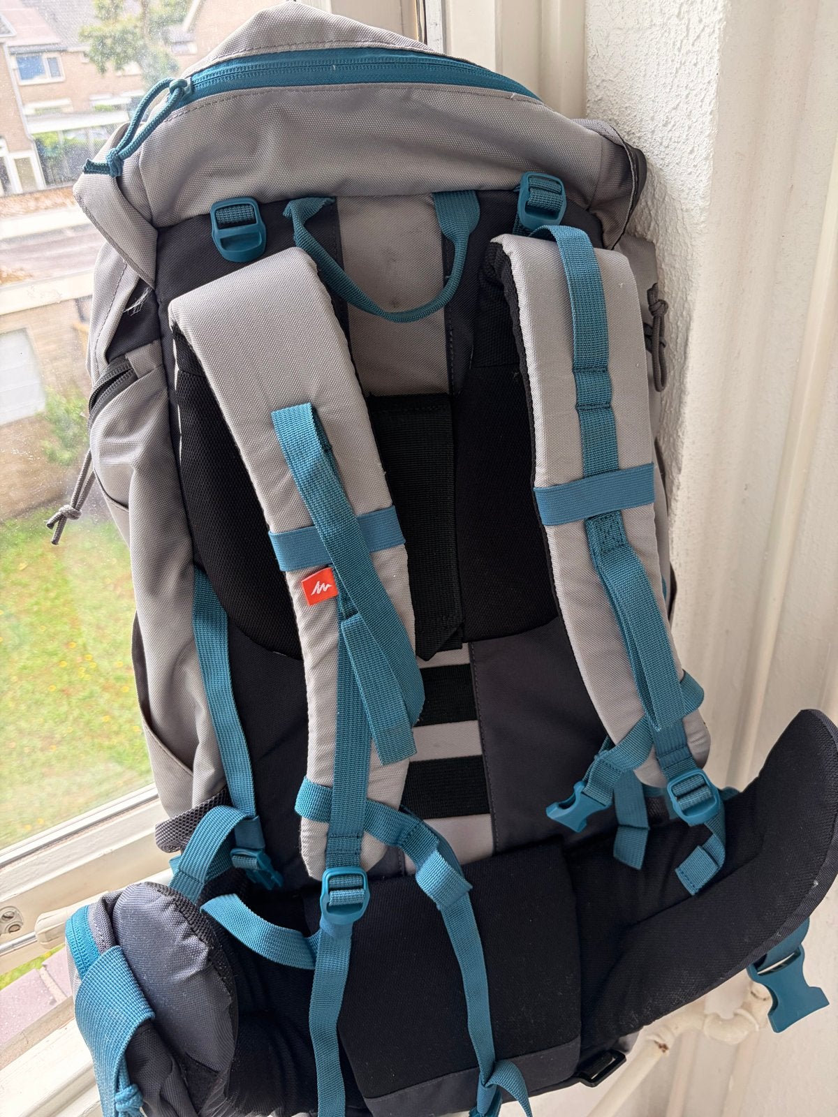 Decathlon Forclaz Trekking Rugzak (50L) - Grijs/Blauw, Ophalen of Verzenden, Gebruikt, Grijs, Overige typen