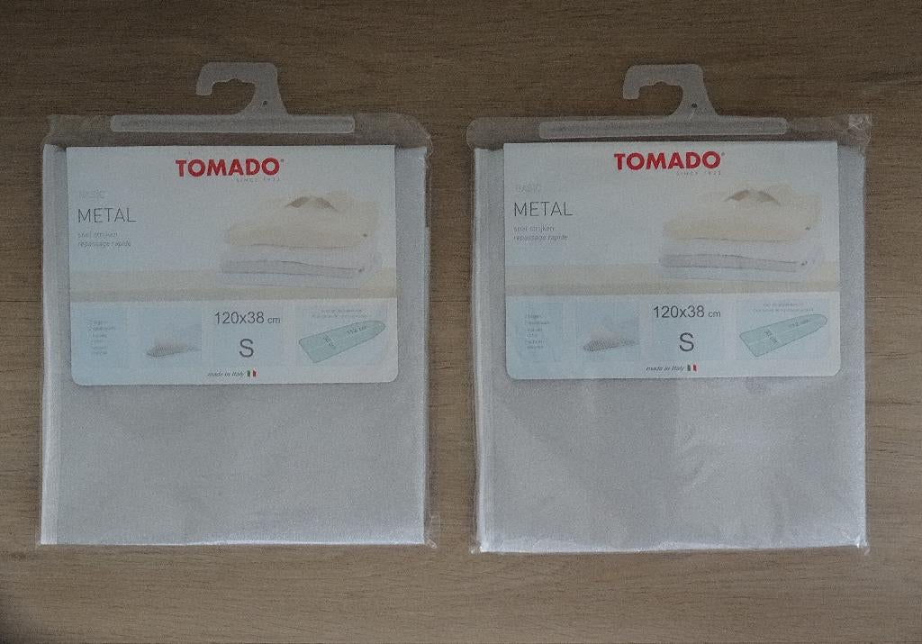 2x Tomado metal strijkplankovertrek / strijkplankhoes, nieuw, Ophalen of Verzenden, Nieuw