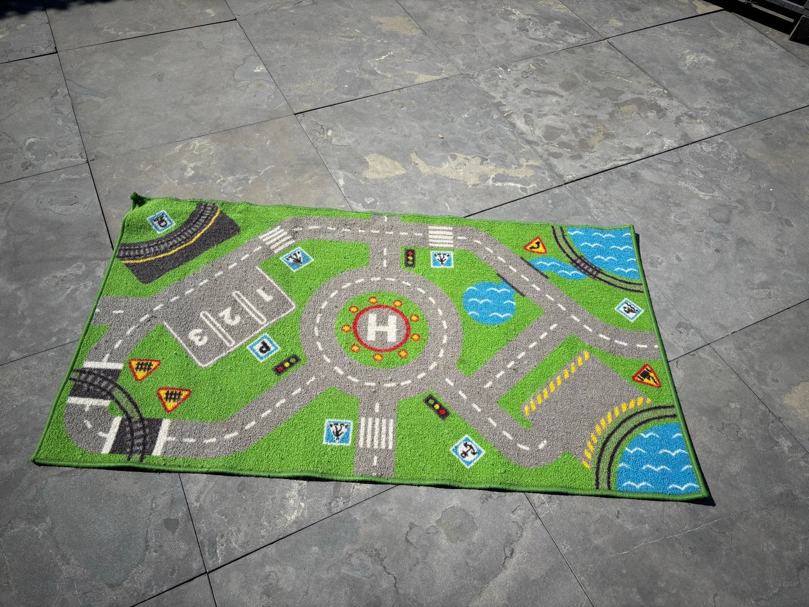 Speelkleed met wegen en helikopterplatform ikea, Ophalen, Gebruikt, Jongen of Meisje