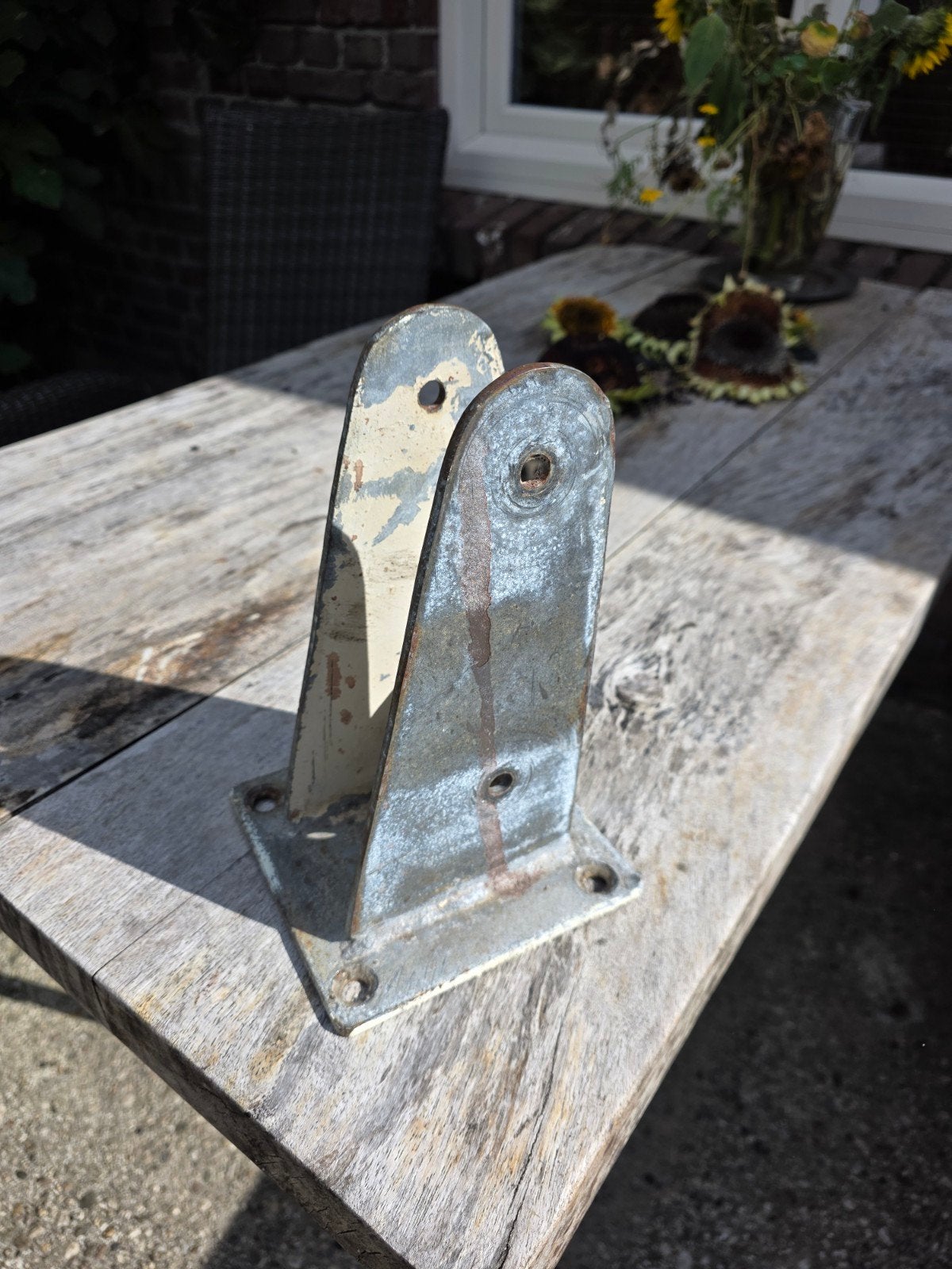 Zware aluminium mastvoet 15x15x24 cm, bijna 3 kg, Watersport en Boten, Ophalen of Verzenden, Overige typen