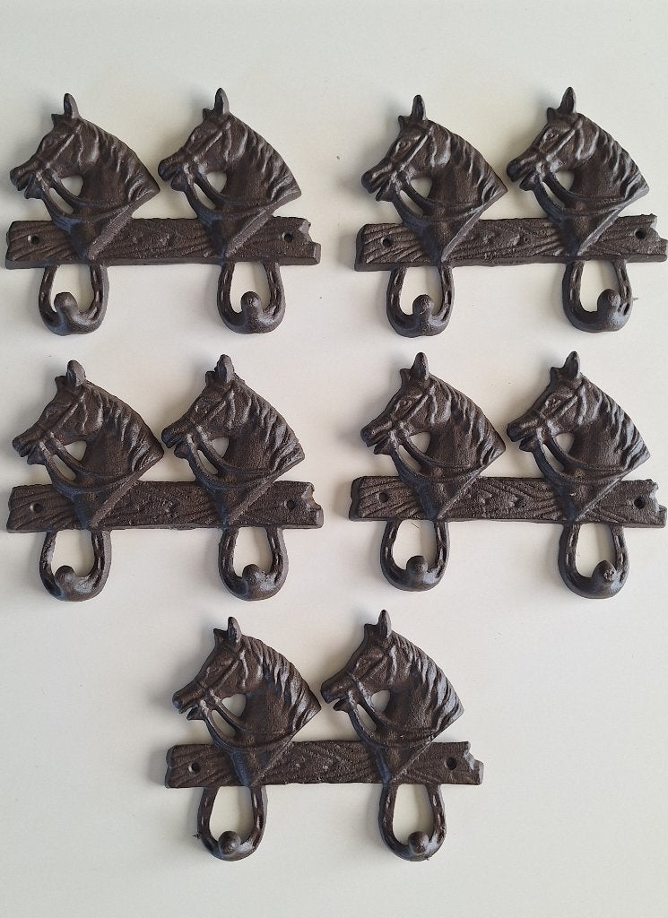 kapstok / wandhaken paarden van gietijzer, Wandkapstok, Verzenden, Nieuw, Minder dan 100 cm
