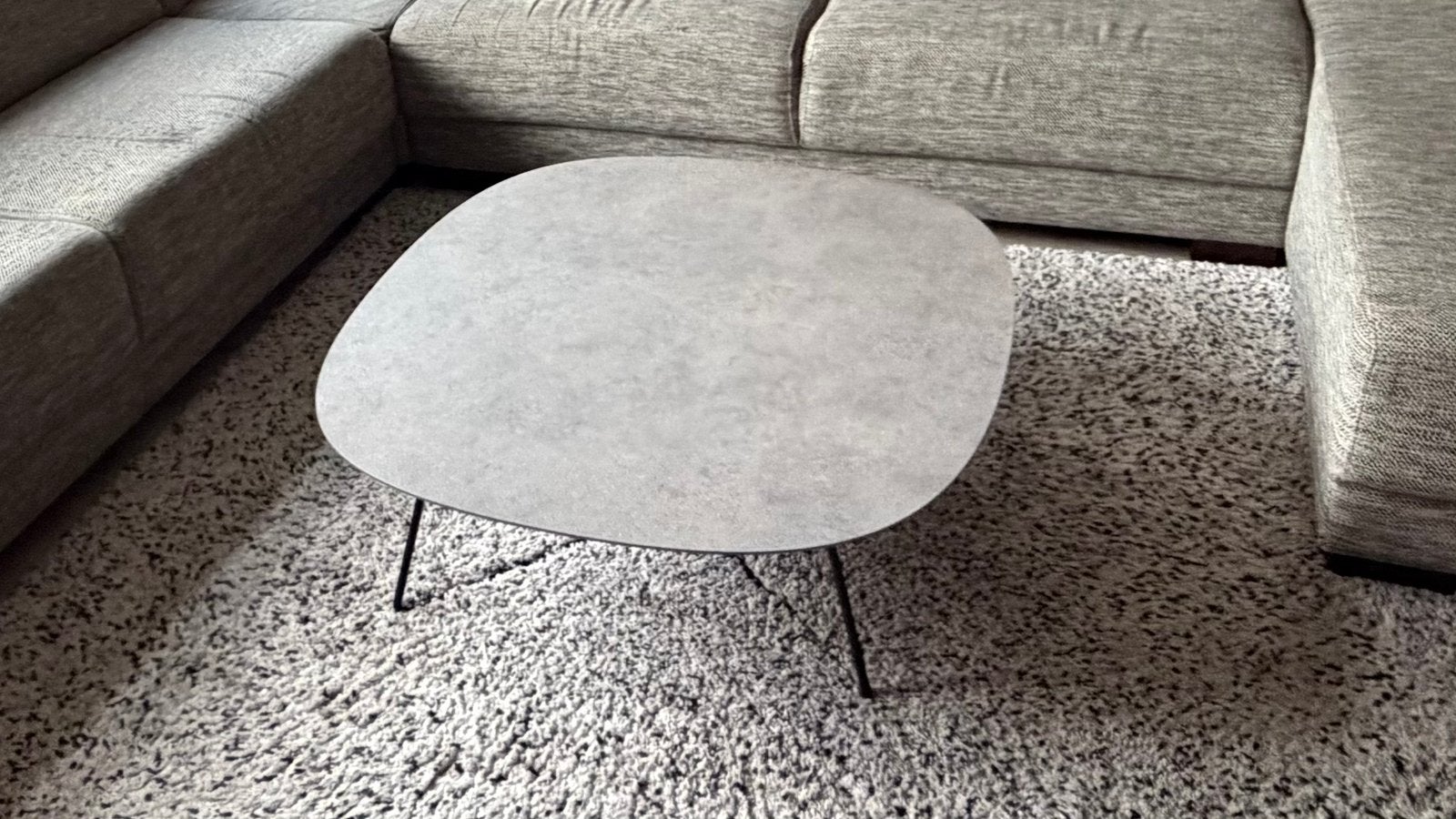 Salontafel Sienna Porfido Natur HPL van Enzo Luca, Huis en Inrichting, Ophalen, Zo goed als nieuw, Vierkant, 50 tot 100 cm