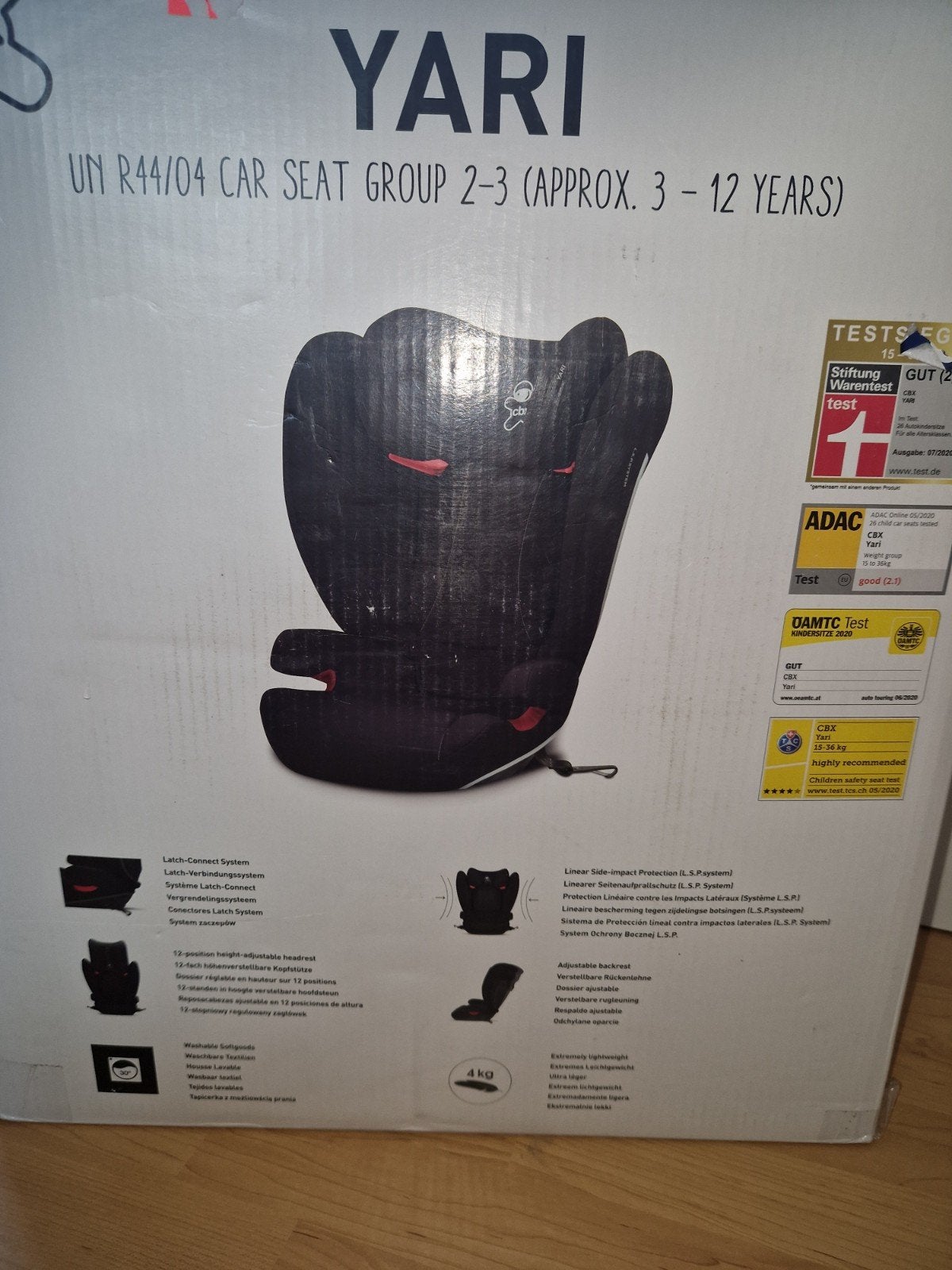 CBX Yari Autostoel Groep 2-3 (ca. 3-12 jaar) - Cozy Black, Kinderen en Baby's, Ophalen of Verzenden, Nieuw, 9 t/m 36 kg, Overige merken