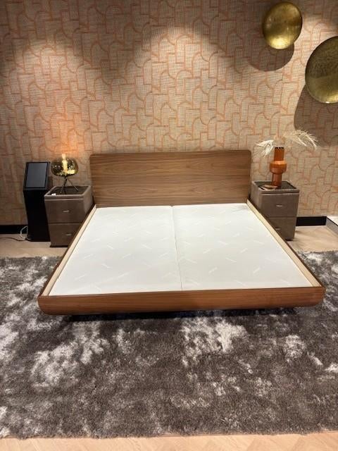 Nillspring Vasca 180x200, Ophalen, Houten boxspring, Bruin, 180 cm