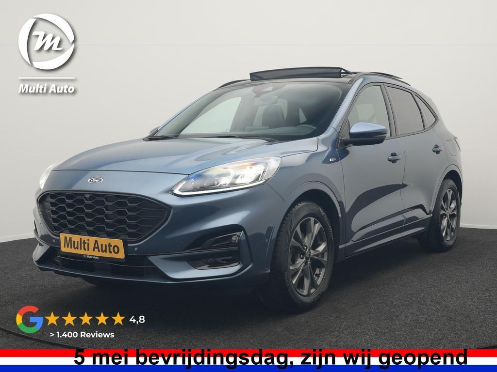 Ford Kuga 1.5 EcoBoost ST-Line X 150pk Dealer O.H. 1800kg Tr, Auto's, Voorwielaandrijving, 15 km/l, Zwart, 150 pk