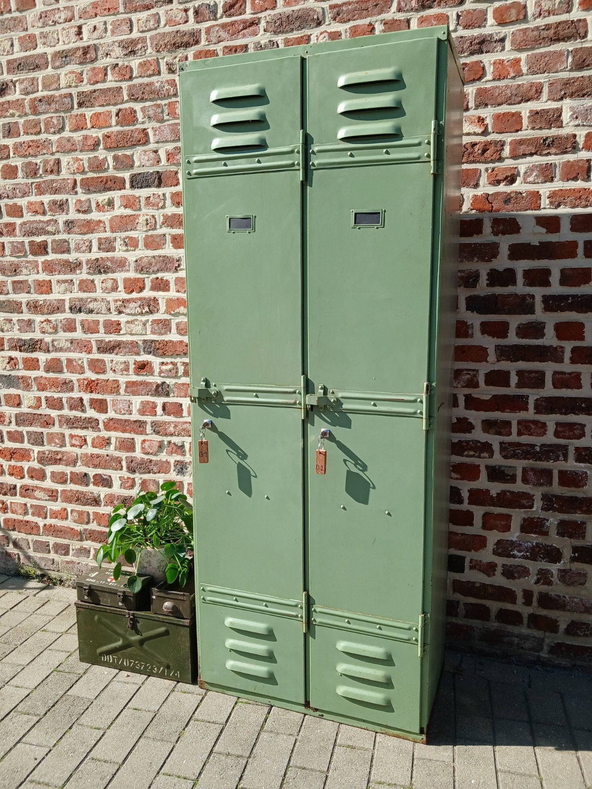 Vintage legerlocker lockerkast vestiare nr131, Ophalen