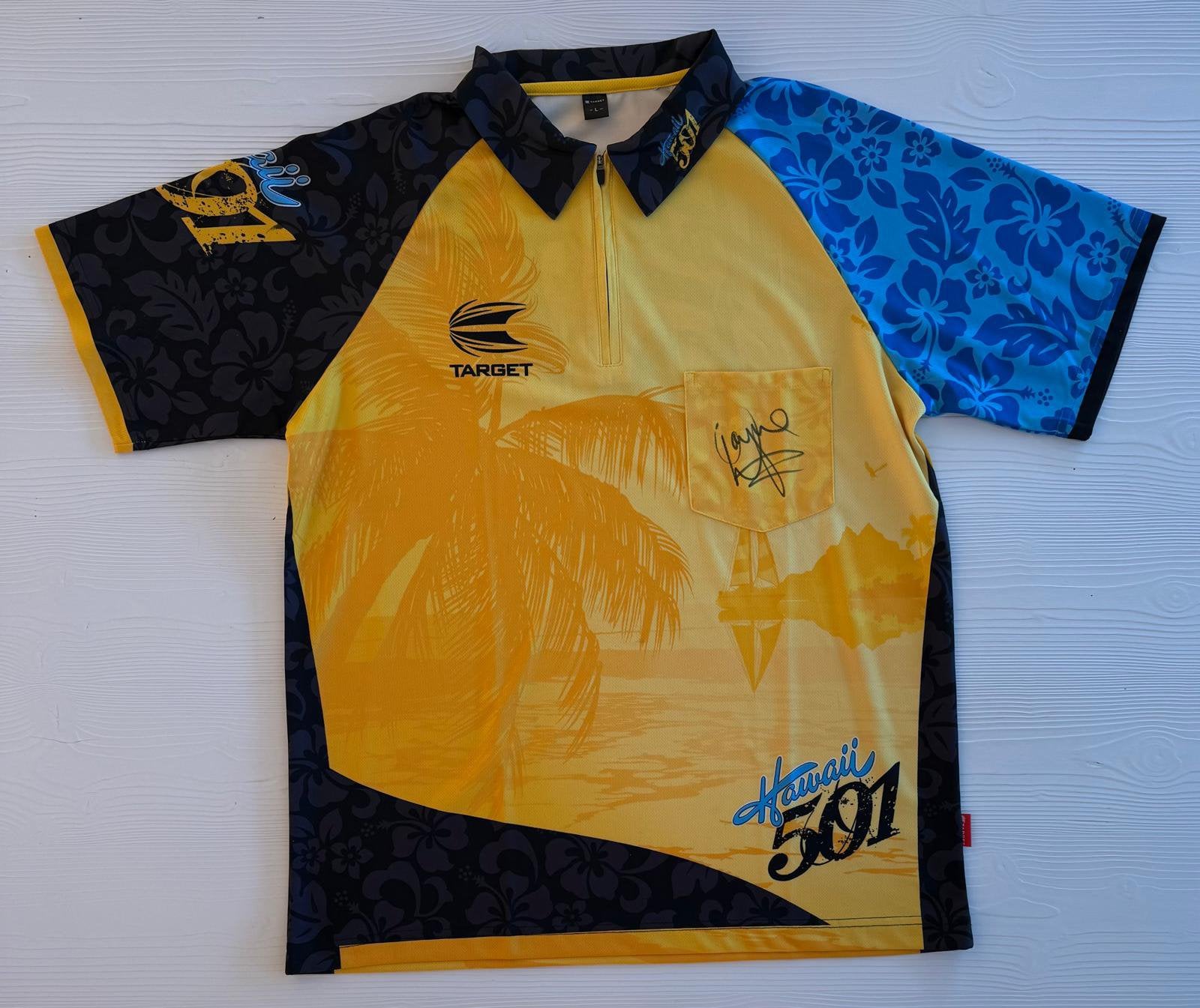 Gesigneerd dartshirt Wayne Mardle geen COA., Verzenden, Zo goed als nieuw, Overige sporten, Shirt