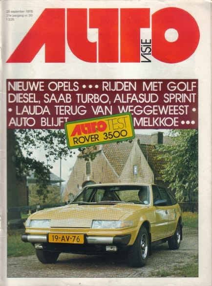 Autovisie 20 1976 : Rover 3500 - Porsche 935 - Fiat Ritmo, Ophalen of Verzenden, Gelezen, Algemeen