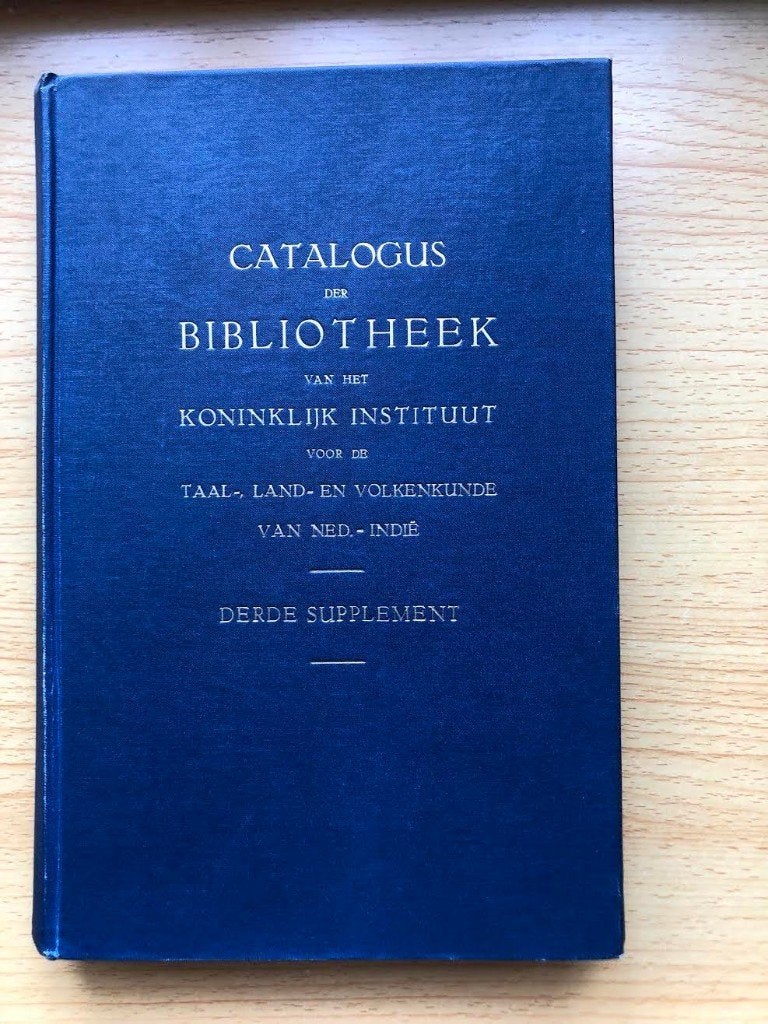 Bibliotheekcatalogus van het KITLV, dl IV, Boeken, Ophalen of Verzenden, Gelezen, W.J.M. Buch, F.W. Stapel