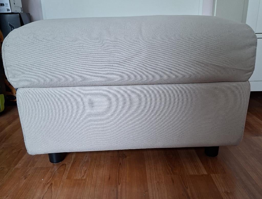 IKEA VIMLE voetenbank Hallarp beige, Ophalen, 50 tot 75 cm, Zo goed als nieuw, Stof